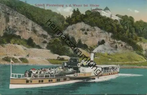 Höxter - Schloss Fürstenberg an der Weser - Verlag Carl Thoericht Hann.-Münden