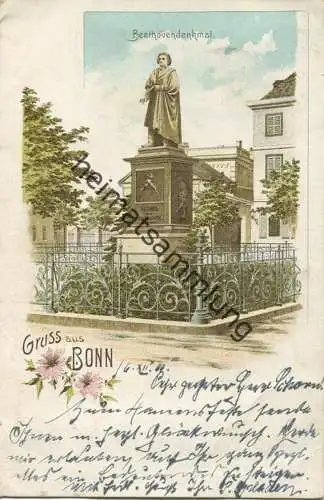 Bonn - Beethovendenkmal - gel. 1900