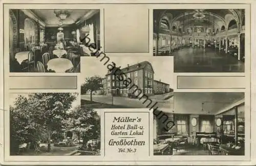 Grossbothen - Müllers Hotel Ball- und Gartenlokal - Verlag Joh. Rost Leipzig - gel. 1936