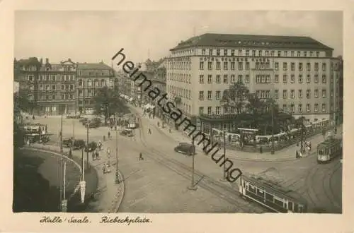 Halle - Riebeckplatz - Strassenbahn - Verlag Zeitungszentrale Halle