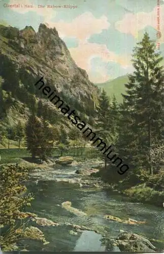 Okertal - Rabow-Klippe - AK 1906 - Verlag Louis Glaser Leipzig