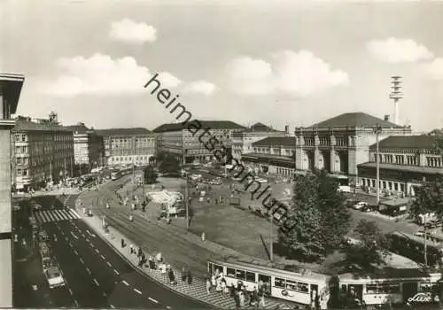 Hannover - Ernst-August-Platz - Hauptbahnhof - Strassenbahn - Foto-AK Grossformat - Verlag Lux Hannover