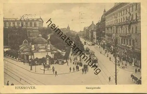 Hannover - Georgstrasse - Strassenbahn - Restaurant Pissewitts Ruh Heinrich Kruse gel. 191