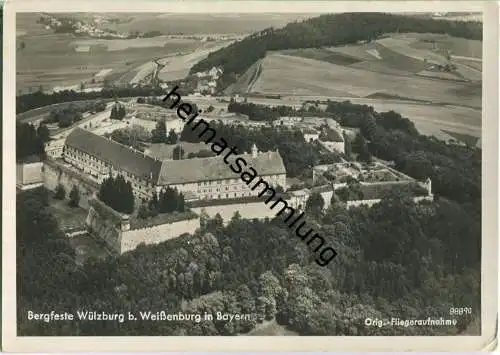 Weissenburg - Wülzburg - Fliegeraufnahme - Foto-Ansichtskarte - Verlag August Walter Weißenburg