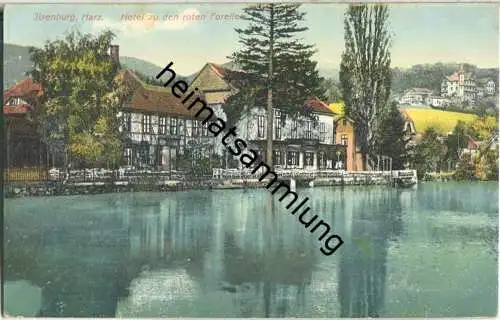 Ilsenburg - Hotel zu den roten Forellen - AK ca. 1910