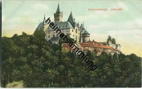 Wernigerode - Schloss - AK ca. 1910 - Verlag F. O. C.