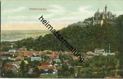 Wernigerode - Gesamtansicht - AK ca. 1910 - Verlag F. O. C.