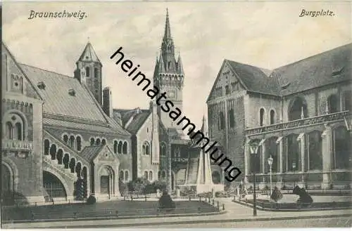 Braunschweig - Burgplatz - AK ca. 1910 - Verlag E. Baxmann Hildesheim