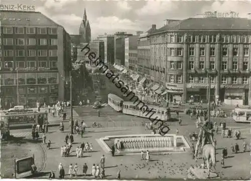 Hannover - Ernst-August-Platz - Bahnhofstrasse - Strassenbahn - Foto-AK Grossformat - Verlag Dr. Müller Hannover