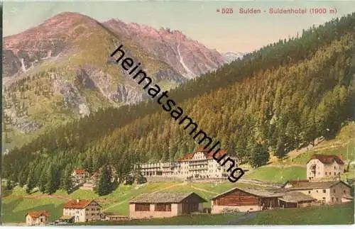 Sulden - Suldenhotel - AK ca. 1910 - Verlag Photoglob & Co Zürich