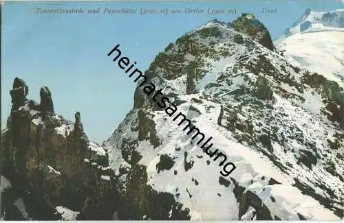 Ortler - Payerhütte - Tabarettawände - AK ca. 1910 - Verlag Johann F. Amonn Bozen