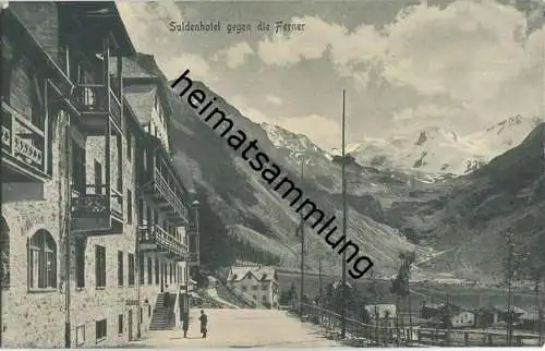 Sulden - Suldenhotel - AK ca. 1910 - Verlag Gebr. Bährendt Meran