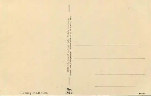 Cernay-les-Reims - Kirche - Verlag Schaar & Dathe Trier