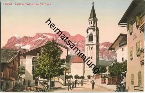 Cortina d' Ampezzo - Kirche - AK ca. 1910 - Verlag Photoglob Co Zürich