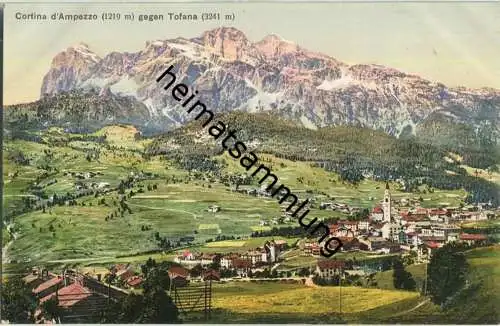 Cortina d' Ampezzo - Tofana - AK ca. 1910 - Verlag Pietro A. Ghedina Cortina