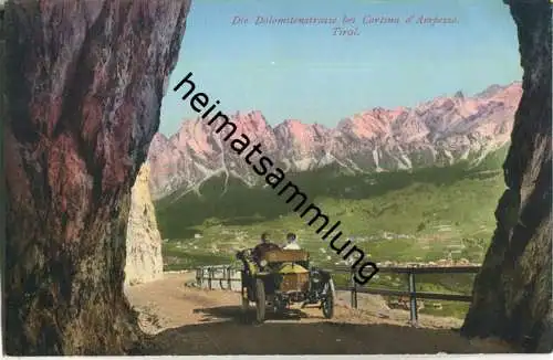 Cortina d' Ampezzo - Dolomitenstrasse - AK ca. 1910 - Verlag Joh. F. Amonn Bozen