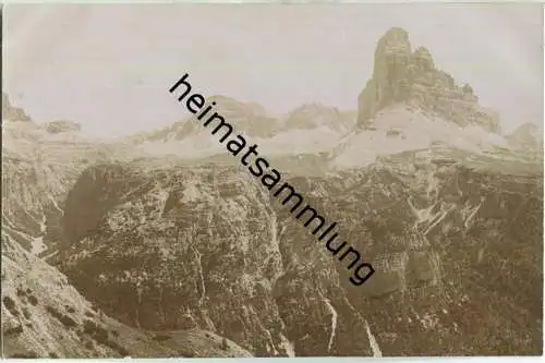 Monte Piano - Monte Piana - Drei Zinnen - Foto-Ansichtskarte ca. 1910
