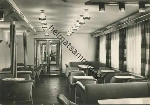 TMS Fritz Heckert - Tagescafe - Verlag Gebr. Garloff Magdeburg - Stempel Erste Fahrt 1. 5. - 12. 5. 61 FDGB Urlauberschi