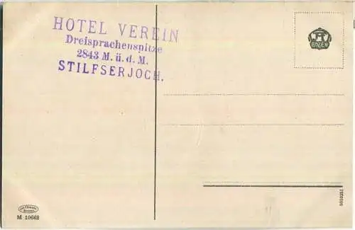 Stilfserjochstrasse - Gletscher-Panorama - AK ca. 1910 - Verlag Johann F. Ammon Bozen