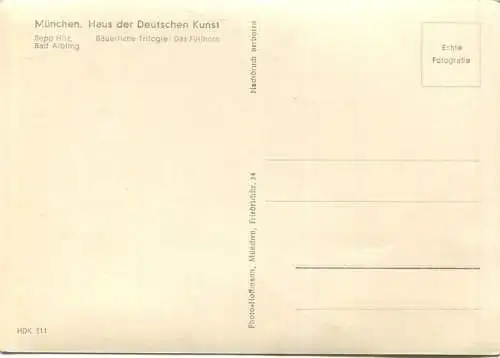 HDK311 - Sepp Hinz - Bäuerliche Trilogie Das Füllhorn - Verlag Photo-Hoffmann München