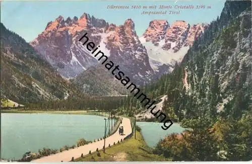 Dürrensee - Monte Cristallo - Ampezzotal - AK ca. 1910 - Verlag Josef Werth Olang