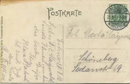 Wolterdorfer Schleuse - Löcknitz - Verlag Karl Dertz Woltersdorfer Schleuse gel. 1910