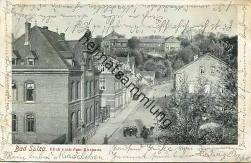 Bad Sulza - Blick nach dem Kurhaus - Verlag Louis Glaser Leipzig - gel. 1902