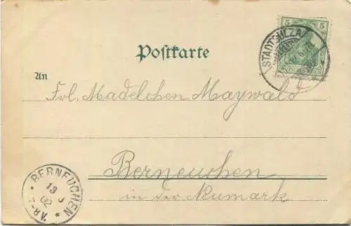 Bad Sulza - Blick nach dem Kurhaus - Verlag Louis Glaser Leipzig - gel. 1902