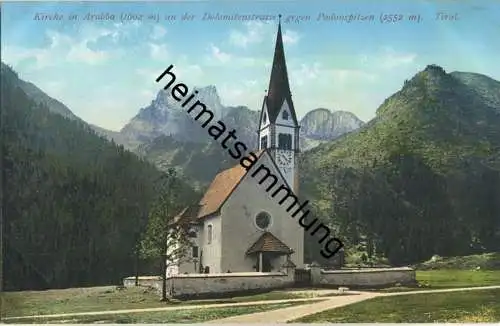 Arabba - Kirche - AK ca. 1910 - Verlag Joh. F. Amonn Bozen