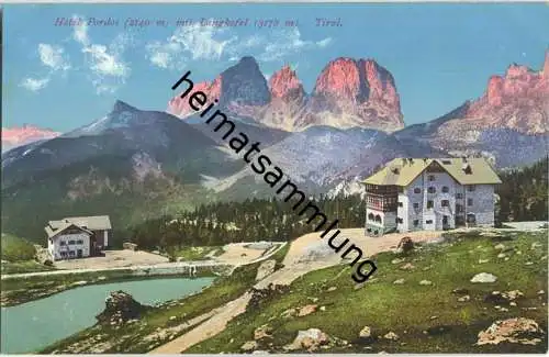 Pordoijoch-Strasse - Langkofelgruppe - AK ca. 1910 - Verlag Joh. F. Amonn Bozen