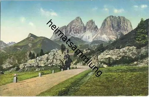 Dolomitenstrasse - Langkofelgruppe vom Pordoijoch - AK ca. 1910 - Verlag Joh. F. Amonn Bozen