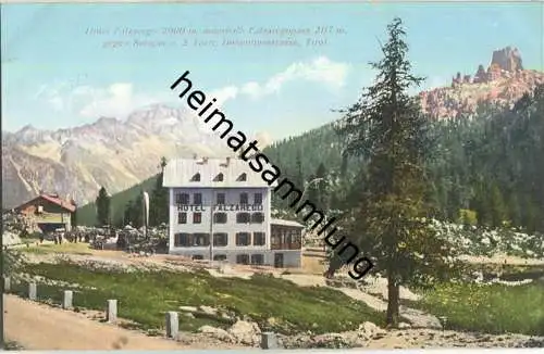 Hotel Falzarego - Ansichtskarte ca. 1910 - Verlag Josef Werth Toblach