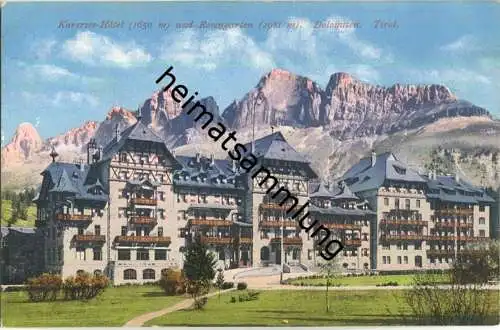 Karerseehotel - Rosengarten - AK ca. 1910 - Verlag Johann F. Amonn Bozen