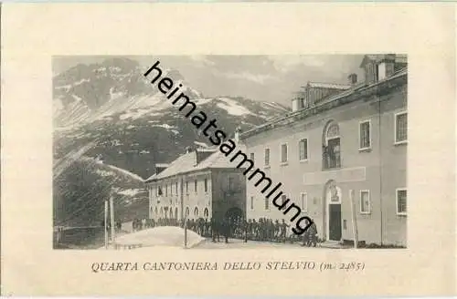 Stelvio - Quarta Cantoniera - AK ca. 1910 - Verlag U. Trinca Sondrio