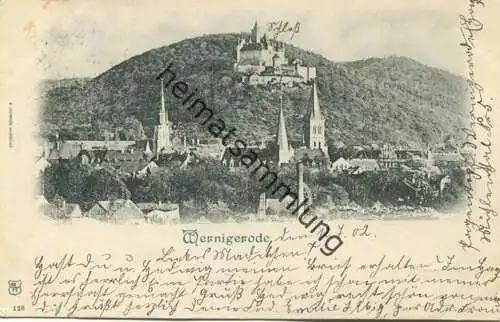 Wernigerode - Verlag R. Lederbogen Halberstadt gel. 1902