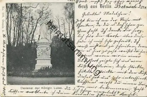 Berlin - Denkmal der Königin Luise gel. 1902