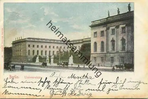 Berlin - Universität - Verlag Theodor Eismann Berlin - gel. 1904