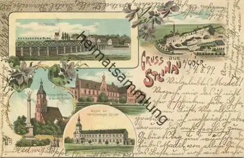 Steinau an der Oder - Scinawa - Seminar - Kloster - Stein- und Tonwarenfabrik gel. 1899