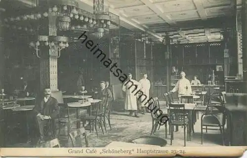 Berlin - Grand Cafe Schöneberg - Hauptstrasse 23-24 - Verlag Josef Barta Berlin gel. 1909