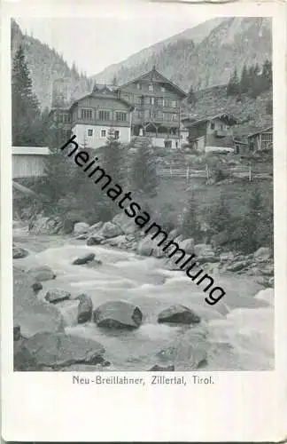 Neu-Breitlahner - Zillertal - AK ca. 1910 - Verlag Breitkopf & Härtel Leipzig