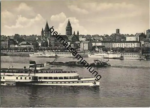 Fahrgastschiff Barbarossa - Mainz - Foto-Ansichtskarte