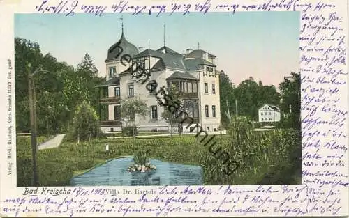 Bad Kreischa - Villa Dr. Bartels - Verlag Moritz Gaudisch Klein-Kreischa gel. 1905