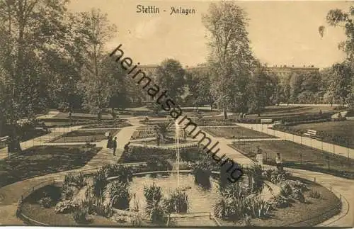 Stettin - Anlagen gel. 1909