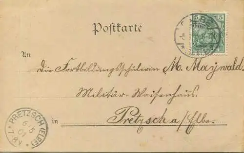 Calbe a. d. Saale - Hospital - Krankenhaus - St. Stephanikirche - Verlag Ferd. Rettig Nachf. Calbe gel. 1901