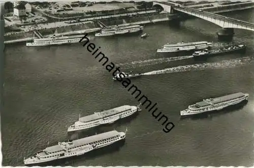 Bonn - Rheinschiffe der Köln-Düsseldorfer-Rheindampfschiffahrt - Foto-Ansichtskarte - Verlag Georg Stilke Köln