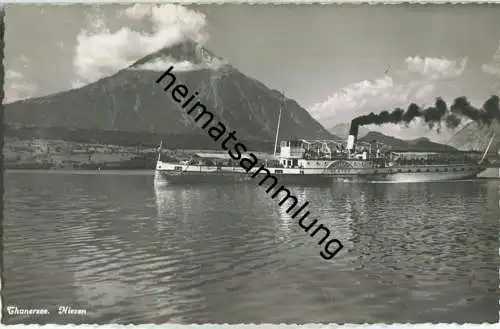 Thunersee - Fahrgastschiff Niesen - Foto-Ansichtskarte - Verlag Walter Schild Interlaken