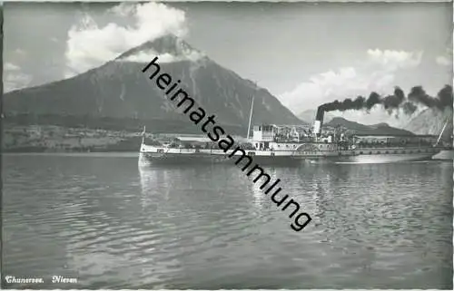 Thunersee - Fahrgastschiff Niesen - Foto-Ansichtskarte - Verlag Walter Schild Interlaken