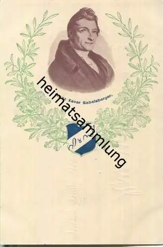 Franz Xaver Gabelsberger - Studentika - Stempel Gabelsberger Stenographen-Verein Giessen