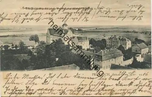 Pretzsch - Königl. Militär-Mädchen-Waisenhaus - Schloss - Verlag H. Franck Pretzsch - gel. 1906