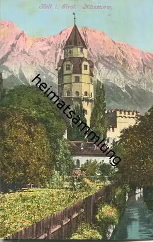 Hall - Münzturm - AK ca. 1910 - Verlag Gottfried Moser Hall